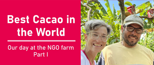 A 19-hour trip to the HEART of Ecuador, to one of the NGO’s small cacao farms.🦋❤️