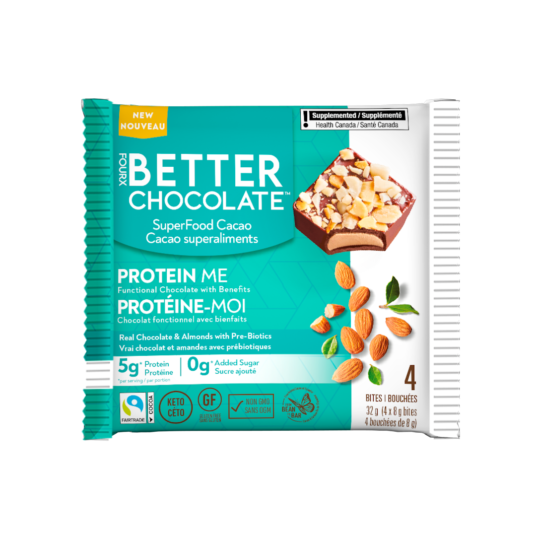 Single Serve Protein Me Almond – FourX Better Chocolate™ - CA